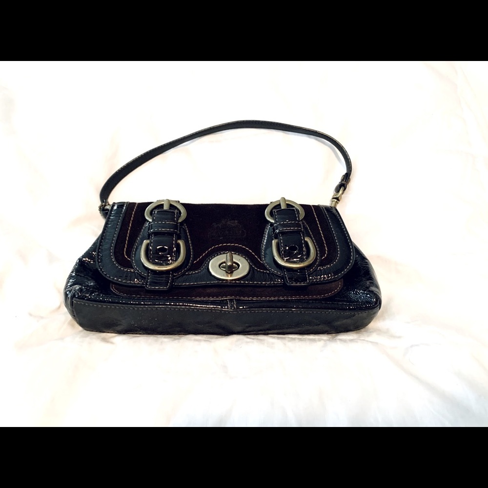 Coach Chocolate Brown Micro Purse EUC